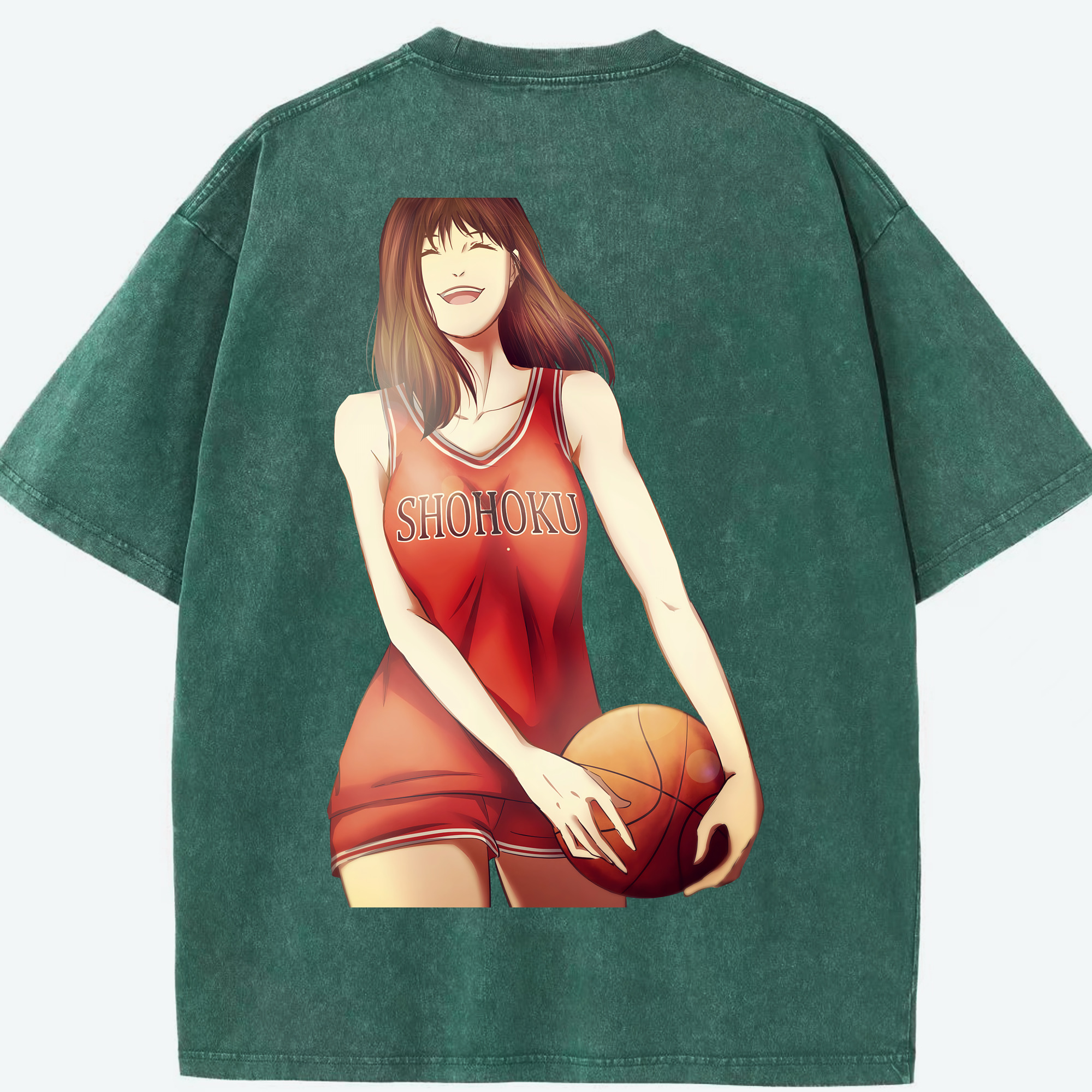 （画像用） SLAM DUNK／スラムダンク 綿100% ヴィンテージ風 半袖Tシャツ（背面プリント）